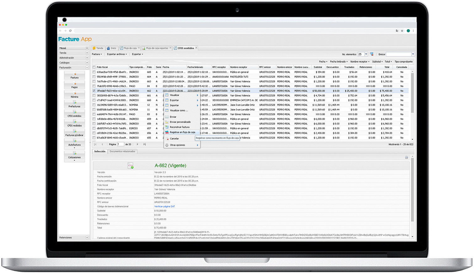 Pantalla2flujodecaja Facture App